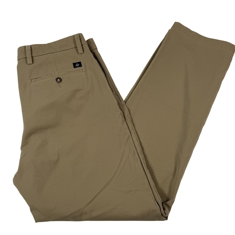 Dockers Pants 38x33 Khaki Workday Straight Smart 360 Flex Stretch Career Preppy